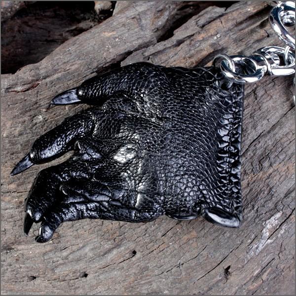 キーホルダー/クロコダイルレッグ革/ブラック |  | 01