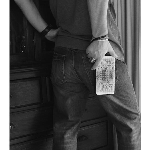 廃盤売り切りのため値下げ！L字ラウンドファスナー長財布/ワニ革カイマン/グレイ・ブルー・ボルドー・ビンテージホワイト |  | 14