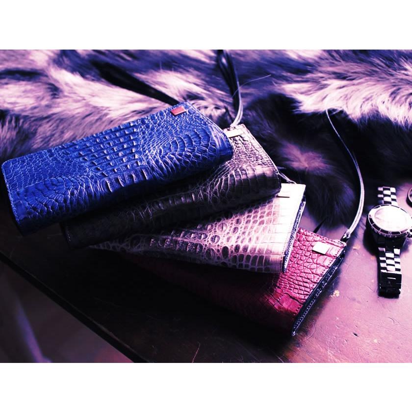 廃盤売り切りのため値下げ！L字ラウンドファスナー長財布/ワニ革カイマン/グレイ・ブルー・ボルドー・ビンテージホワイト |  | 17