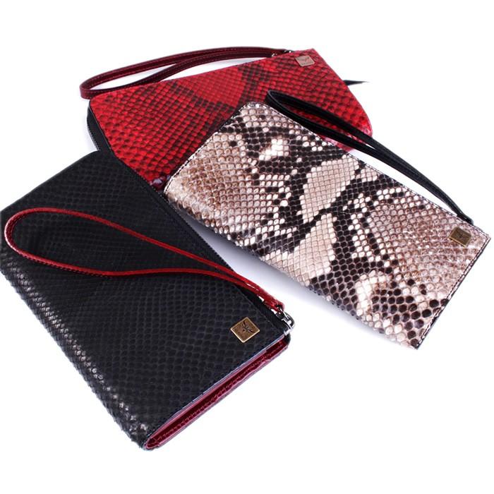 L字ラウンドファスナー長財布/パイソン/ナチュラル・レッド・ブラック |  | 13