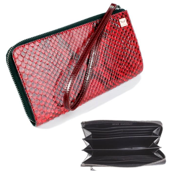 L字ラウンドファスナー長財布/パイソン/ナチュラル・レッド・ブラック |  | 06