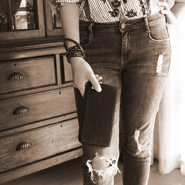 L字ラウンドファスナー長財布/シャーク・サメ/ブラック |  | 07