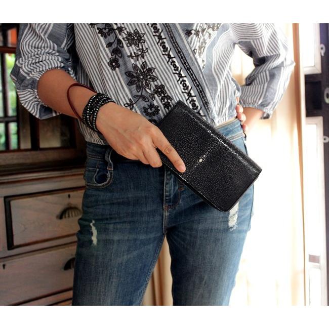 L字ラウンドファスナー長財布/スティングレイ・エイ/ブラック |  | 08