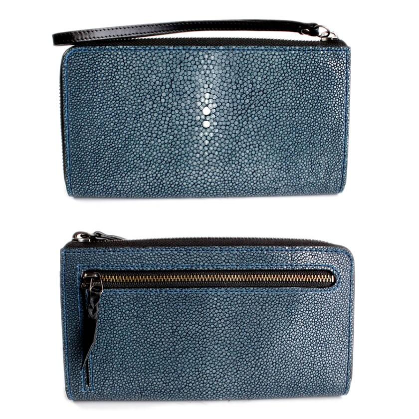 L字ラウンドファスナー長財布/スティングレイ・エイ/パープルネイビー |  | 01