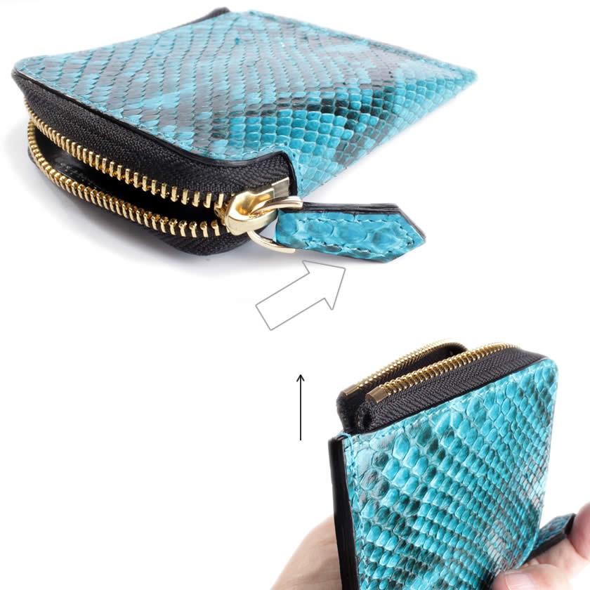 ミニ財布 小さい財布 ミニウォレット L字ファスナー・パイソン/スモールウォレット・小さい財布 |  | 07