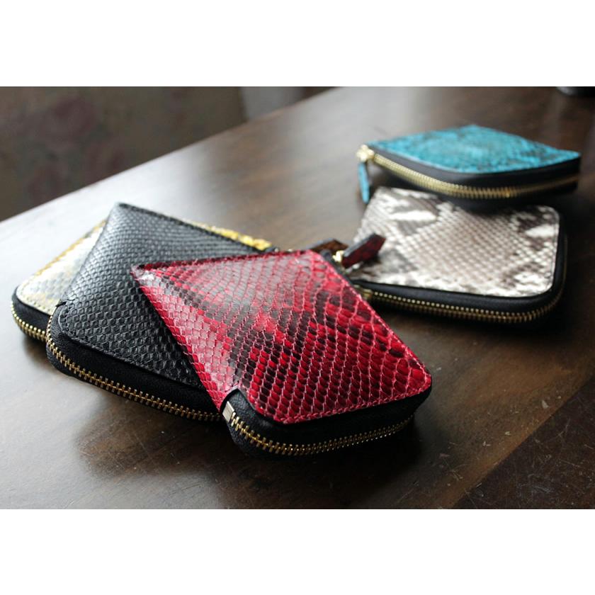 ミニ財布 小さい財布 ミニウォレット L字ファスナー・パイソン/スモールウォレット・小さい財布 |  | 12