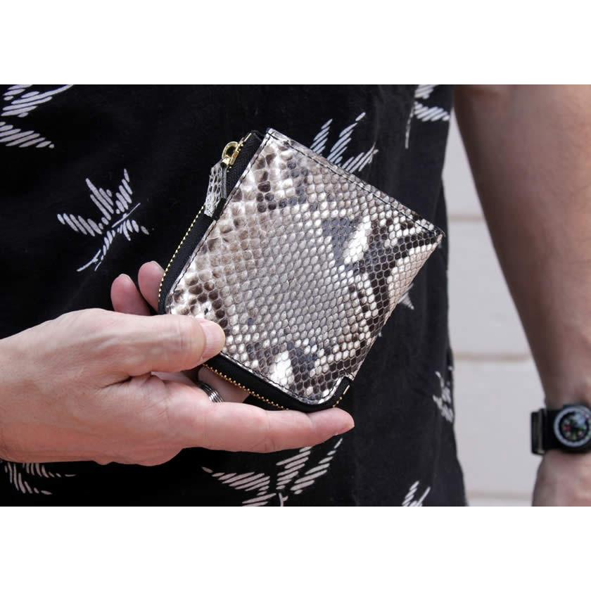 ミニ財布 小さい財布 ミニウォレット L字ファスナー・パイソン/スモールウォレット・小さい財布 |  | 01