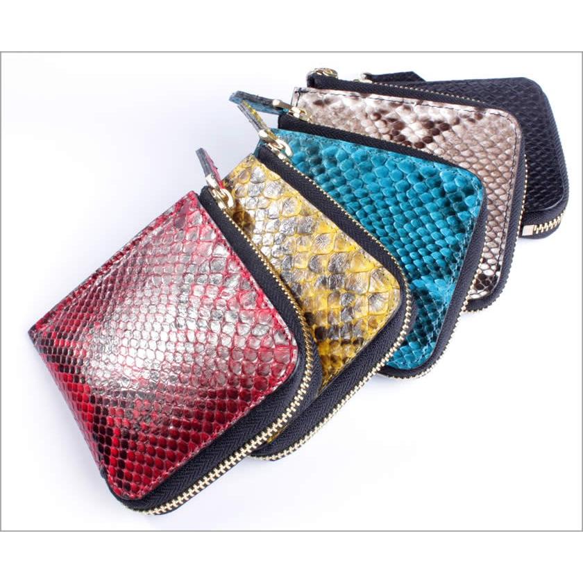 ミニ財布 小さい財布 ミニウォレット L字ファスナー・パイソン/スモールウォレット・小さい財布 |  | 02