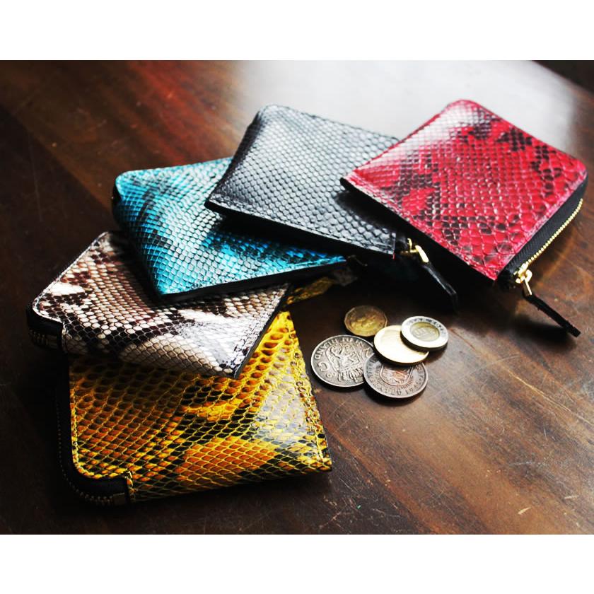 ミニ財布 小さい財布 ミニウォレット L字ファスナー・パイソン/スモールウォレット・小さい財布 |  | 03