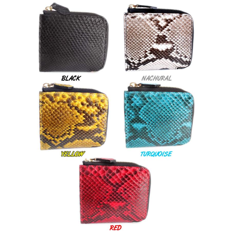 ミニ財布 小さい財布 ミニウォレット L字ファスナー・パイソン/スモールウォレット・小さい財布 |  | 04