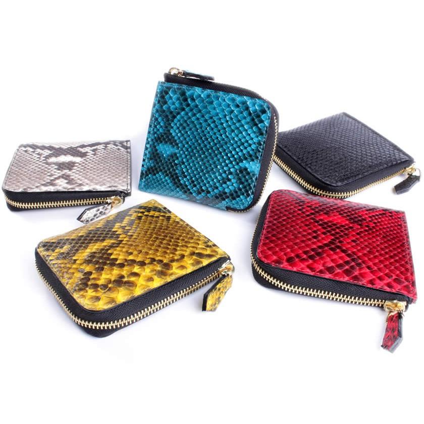 ミニ財布 小さい財布 ミニウォレット L字ファスナー・パイソン/スモールウォレット・小さい財布 |  | 05