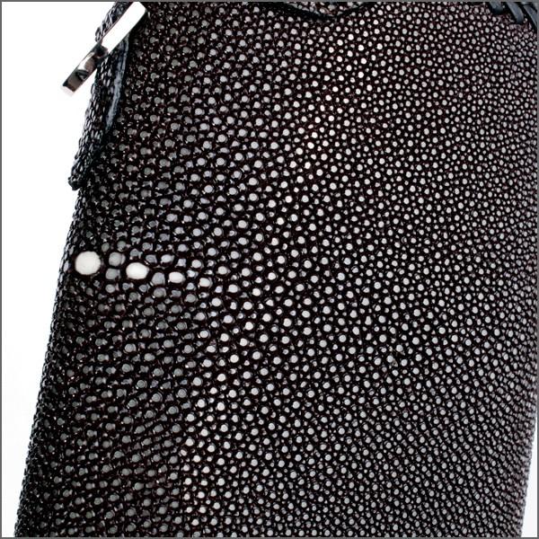 バイカーズウォレット スティングレイ ハーフ 三つ折り財布 メンズ ブラウン/INSIDE サドルBlack |  | 03