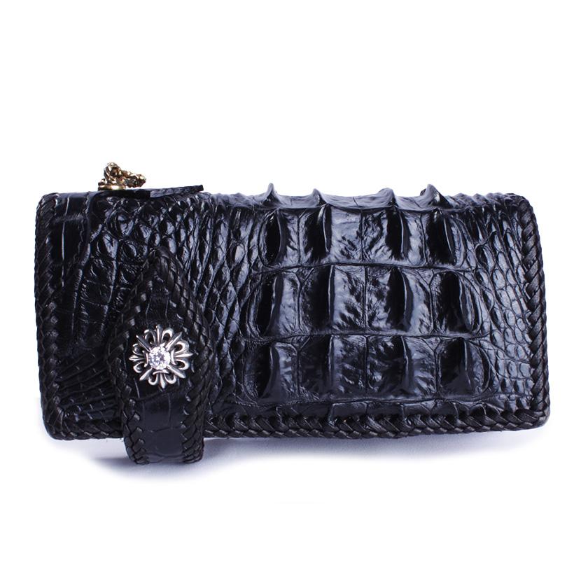 クロコダイル 長財布 背面ホーンバックTYPE2・ブラック/コンチョ 限定スペシャルカスタム MUNI |  | 11