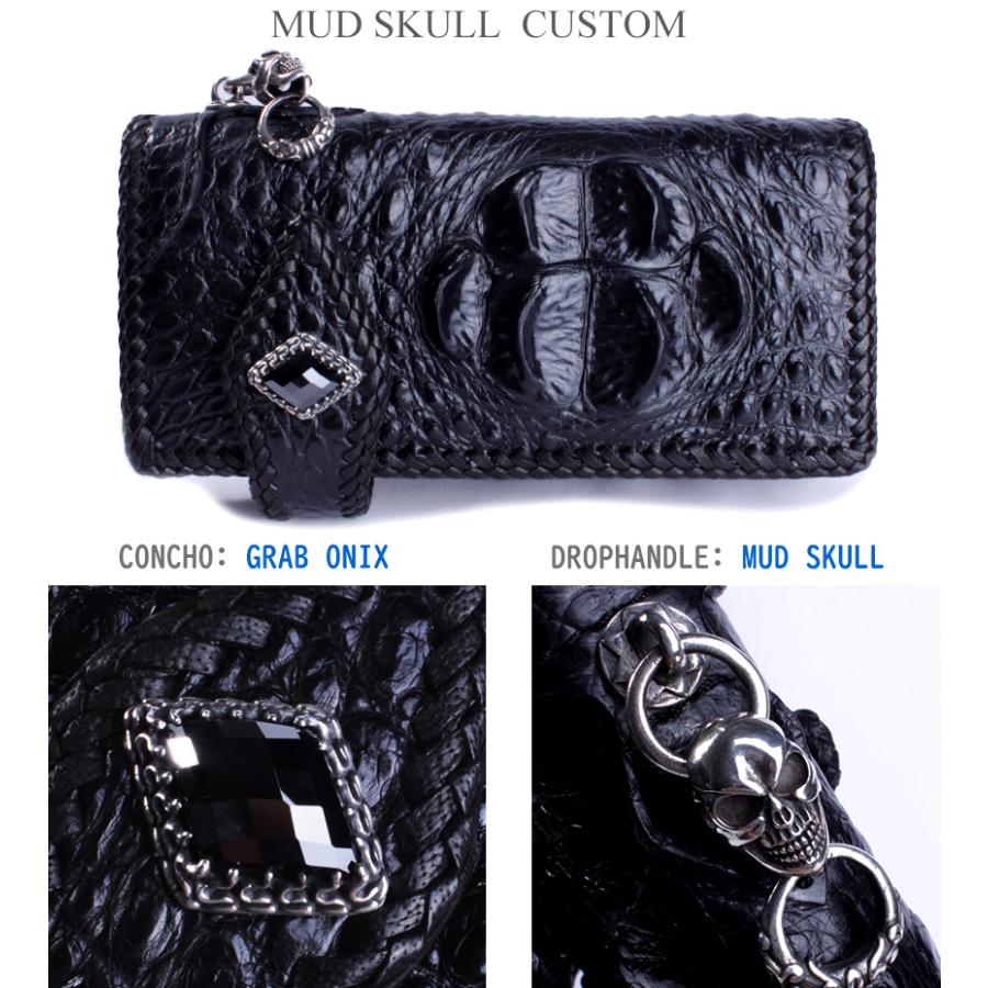 クロコダイル 長財布 クラウンホーンバック・ブラック/コンチョ 限定スペシャルカスタム MUNI |  | 10