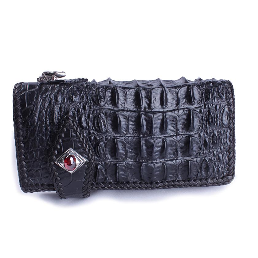 クロコダイル 長財布 背面ホーンバック・ブラック/コンチョ 限定スペシャルカスタム MUNI |  | 12