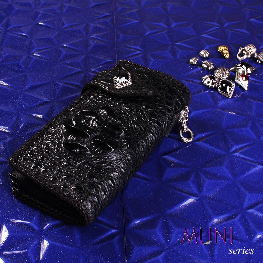 クロコダイル 長財布 クラウンホーンバック・ブラック/コンチョGrabオニキス MUNI |  | 12