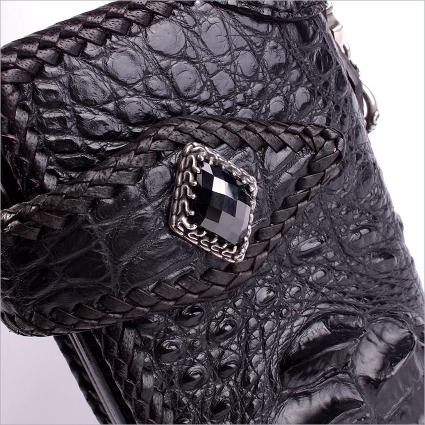 クロコダイル 長財布 クラウンホーンバック・ブラック/コンチョGrabオニキス MUNI |  | 03