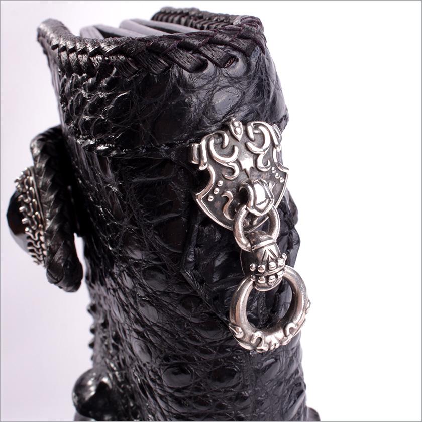 クロコダイル 長財布 クラウンホーンバック・ブラック/コンチョGrabオニキス MUNI |  | 06