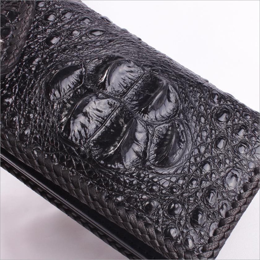 クロコダイル 長財布 クラウンホーンバック・ブラック/コンチョLilyGothicクリスタル MUNI |  | 06