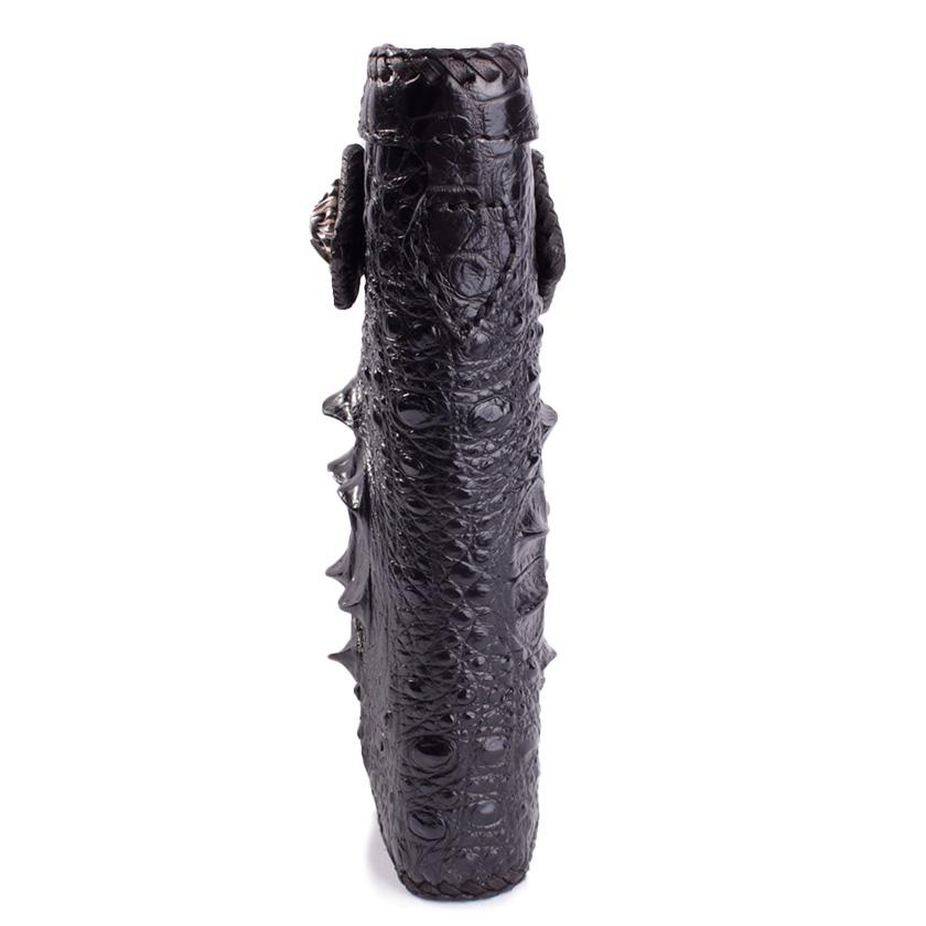 クロコダイル 長財布 クラウンホーンバック・ブラック/コンチョLilyGothicクリスタル MUNI |  | 03