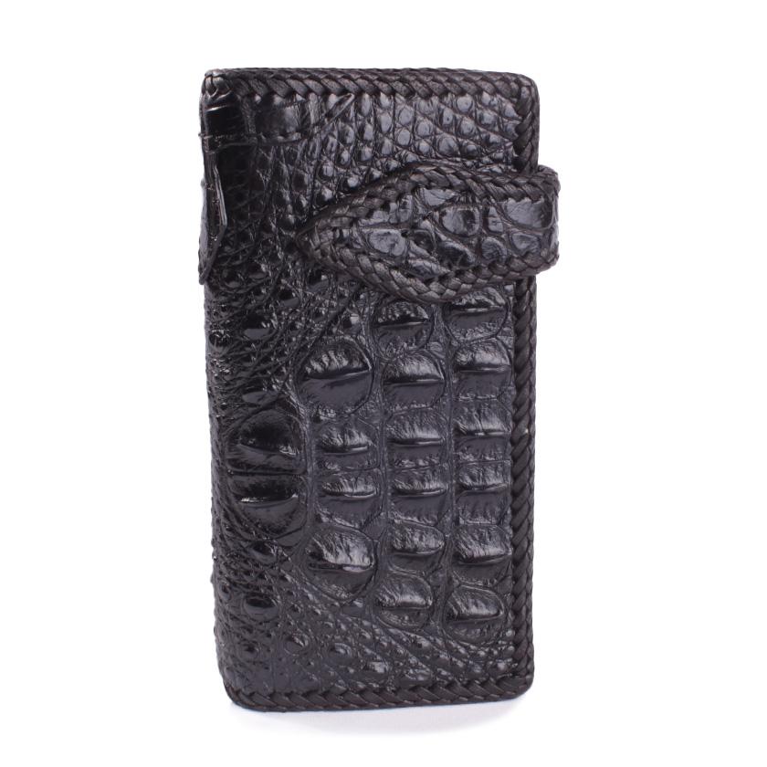 クロコダイル 長財布 クラウンホーンバック・ブラック/コンチョLilyGothicクリスタル MUNI |  | 04