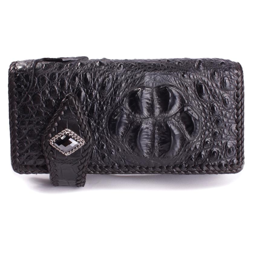 クロコダイル 長財布 クラウンホーンバック・ブラック/コンチョGrabオニキス MUNI |  | 12