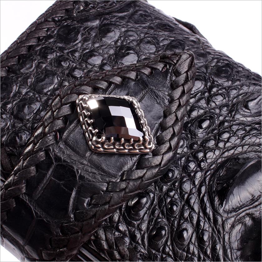 クロコダイル 長財布 クラウンホーンバック・ブラック/コンチョGrabオニキス MUNI |  | 06