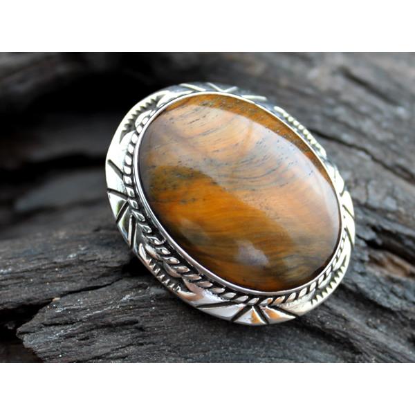 コンチョ ボタン/シルバー925/ビッグオーバル・オニキス・タイガーアイ・ブルーターコイズ |  | 10