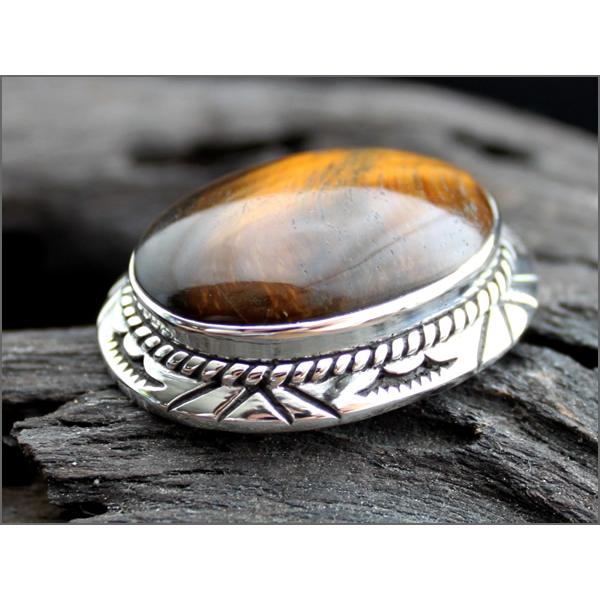 コンチョ ボタン/シルバー925/ビッグオーバル・オニキス・タイガーアイ・ブルーターコイズ |  | 11