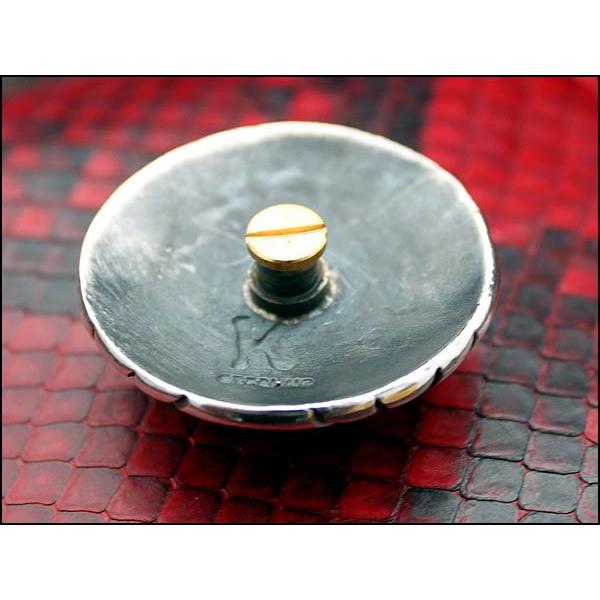 バイカーズウォレット/コンチョ ボタン/シルバー925/ビッグサークル・オニキス |  | 04