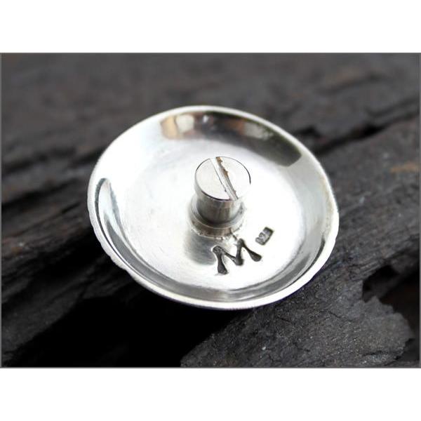 コンチョ ボタン/ネジ式/天然ストーン・ブルーターコイズ・オニキス・タイガーアイ/ネオサークル/レザークラフト/バイカーズウォレット/コンチョシルバー925 |  | 03