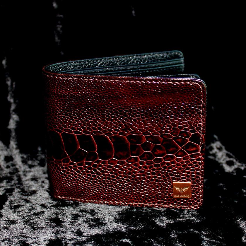 オーストリッチレッグ革/二つ折り財布/ショートウォレット/ブラウン |  | 11