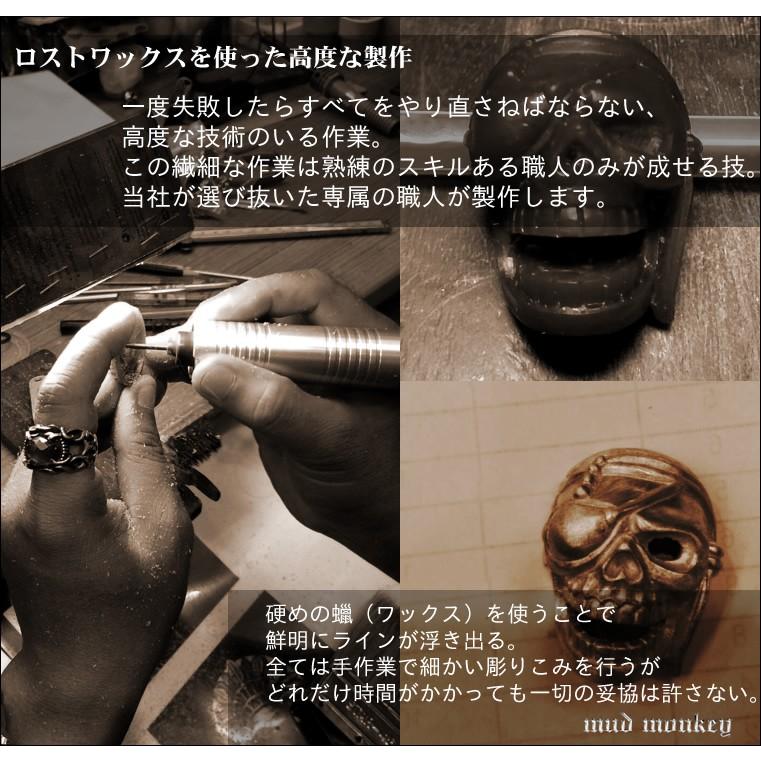 バイカーズウォレット/コンチョ ボタン/スカルパイレーツ海賊・シルバー925 |  | 04