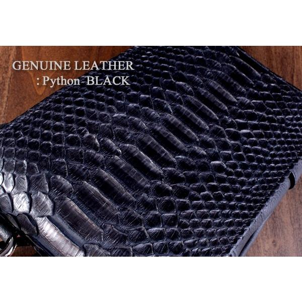 シザーバッグ・ボディバッグ/パイソンブラックバックカット |  | 04