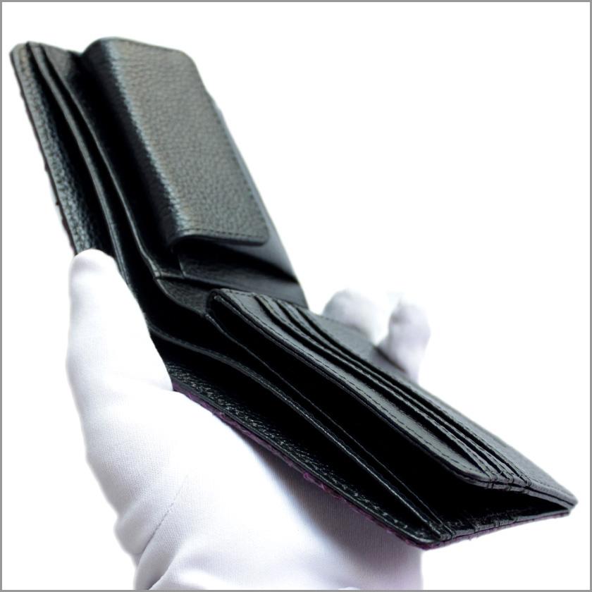 パイソン ヘビ革/二つ折り財布/ショートウォレット/グレー・タイプB |  | 05