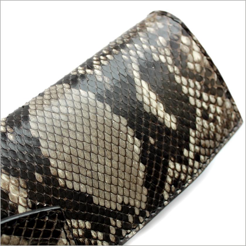 パイソン 長財布 バイカーズウォレット・サドルブラック・インナーパイソン KATANA /コンチョGrabオニキス |  | 09