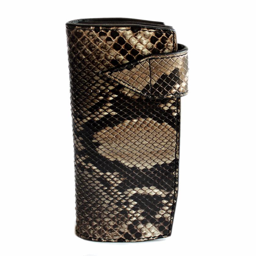 パイソン 長財布 バイカーズウォレット・サドルブラック・インナーパイソン KATANA /コンチョMDオニキス |  | 03