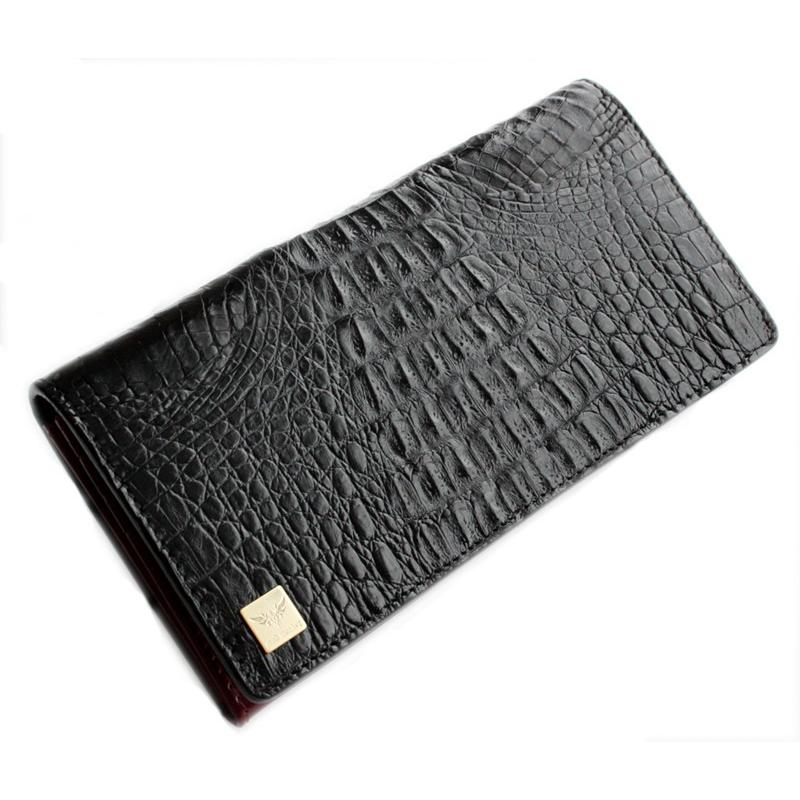 ワニ革カイマン長財布/ブラック/イタリアンレッド Safari メンズ |  | 01