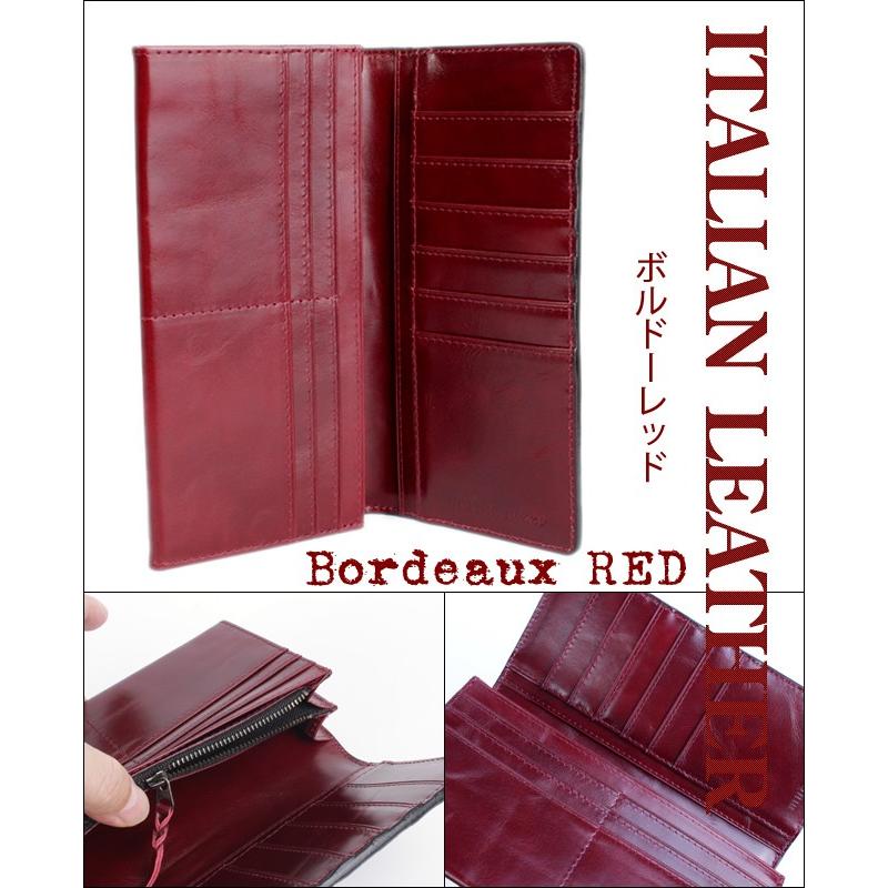 ワニ革カイマン長財布/ブラック/イタリアンレッド Safari メンズ |  | 05