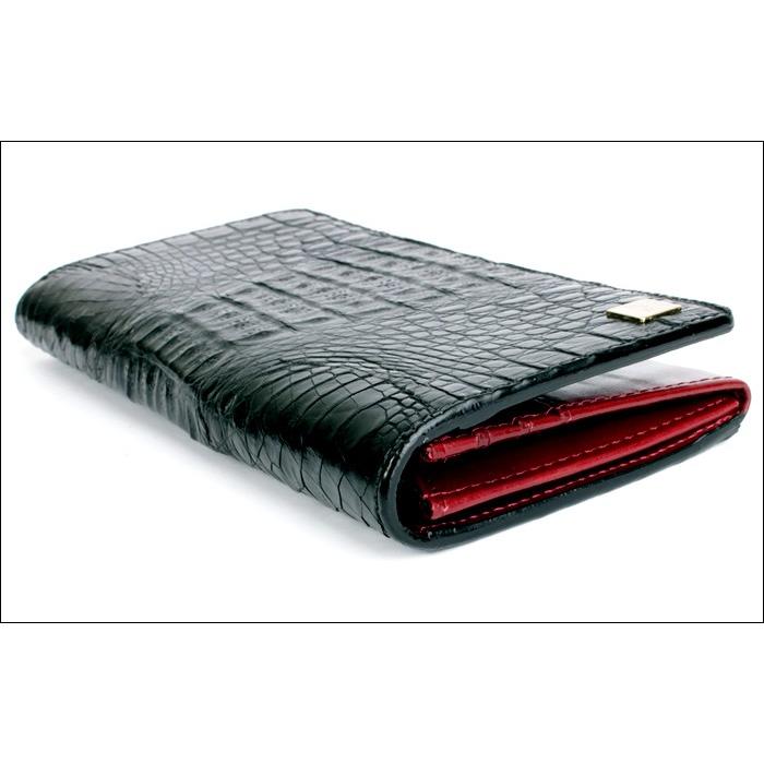 ワニ革カイマン長財布/ブラック/イタリアンレッド Safari メンズ |  | 06