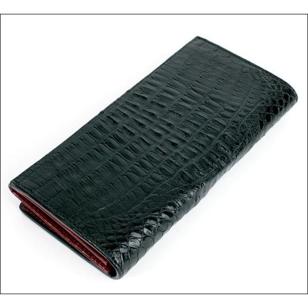 ワニ革カイマン長財布/ブラック/イタリアンレッド Safari メンズ |  | 07