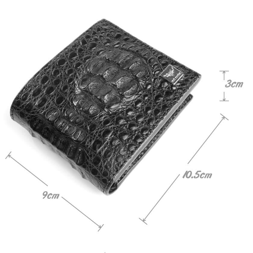 二つ折り財布/ワニ革・サドルレザー/ショートウォレット/カイマンクラウン |  | 03