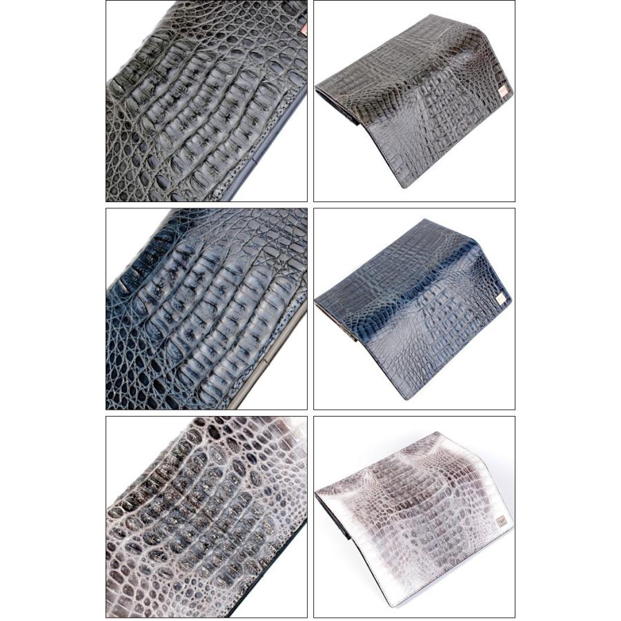 ワニ革カイマン長財布/グレイ・ブルー・ビンテージホワイト/イタリアンブラック/カード収納20枚 |  | 05