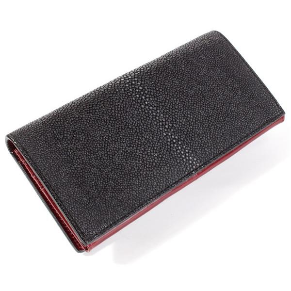 スティングレイ・エイ 長財布/ポリッシュブラック/イタリアン スティングレイ・エイ 長財布/ポリッシュブラック/イタリアン