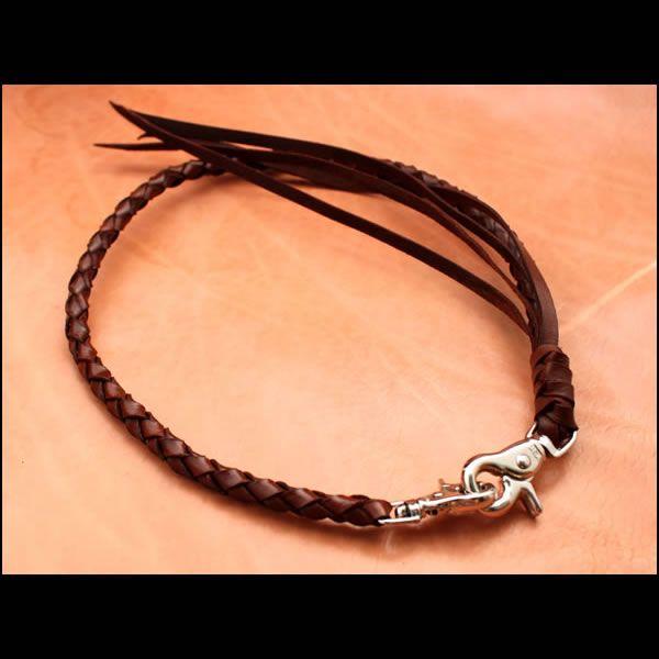 レザー ウォレットチェーン ブラウン Amazon.co.jp: WING LEATHER 栃木レザー ウォレットチェーン