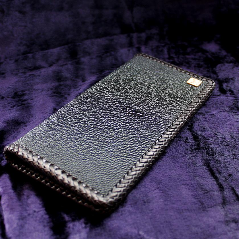 【最終値下げ】エイ革　スティングレイ　財布 l字ファスナー財布 二つ折り財布 エイ革 スティングレイハーフ