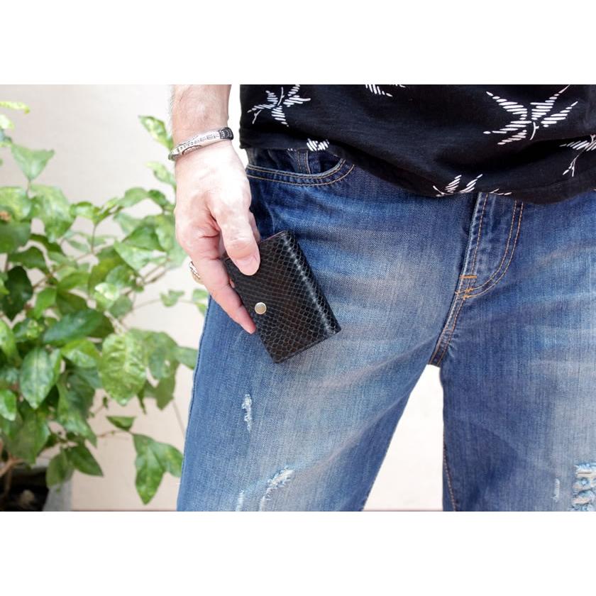 ミニ財布 小さい財布 ミニウォレット・蛇革パイソンレザー