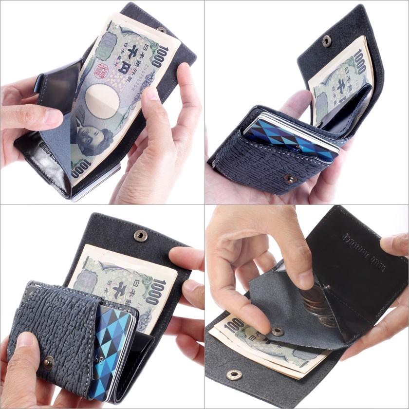 ミニ財布 小さい財布 ミニウォレット・鮫革シャークレザー/スモールウォレット/コンパクト財布 |  | 10