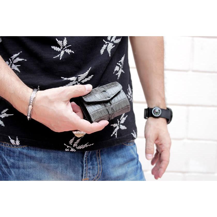 ミニ財布 小さい財布 ミニウォレット・ワニ革カイマン/スモールウォレット/三つ折り財布・Ｖ型 |  | 20