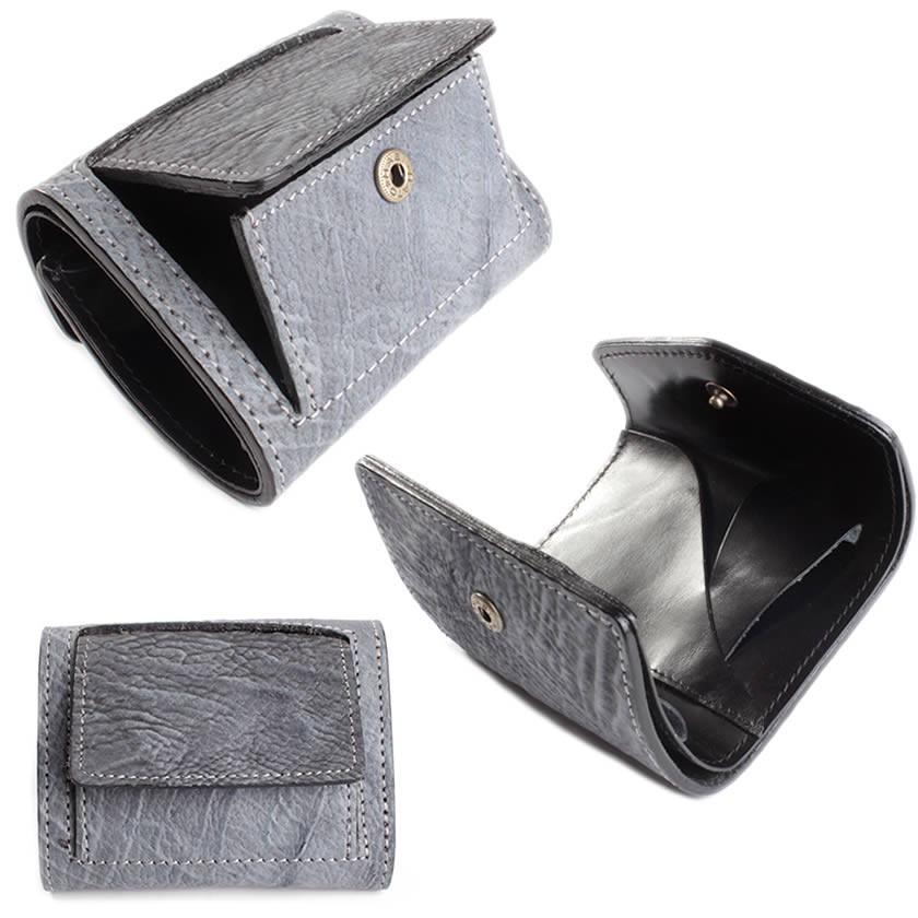 ミニ財布 小さい財布 ミニウォレット・鮫革シャークレザー/スモールウォレット/三つ折り財布・Ｖ型 |  | 09